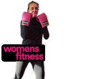 WomensFitness kicking womens fitness Sticker