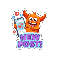 Engaging Social Media Sticker by Momo & Tulus