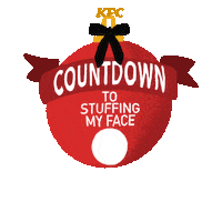 KFCLatinAmericaCaribbean eat chicken dinner newyear Sticker