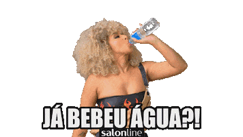 Water Drinking Sticker by Salon Line