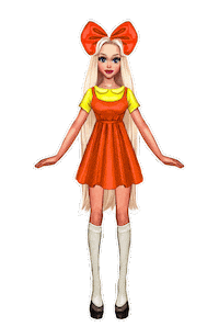 Doll Barbie Sticker