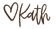 kathbydesign signature kathbydesign Sticker