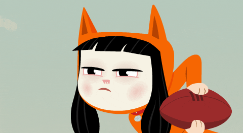 Football Shock GIF by Kitty Is Not A Cat
