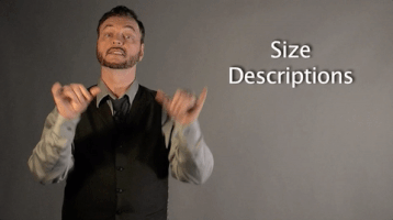 sign language size descriptions GIF by Sign with Robert