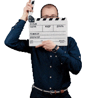 Climber Clapperboard Sticker by HunkyProduction
