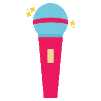 Zanglab microphone microfoon hetzanglab pink microphone Sticker