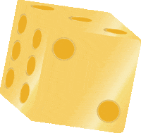 Gold Dice Sticker by My Jewellery