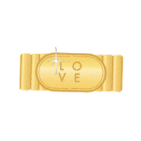 Gold Love Sticker by My Jewellery