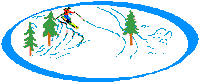 skiing STICKER