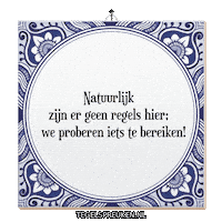 Motivatie Creativiteit Sticker by Tegelspreuken.nl