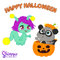 Halloween Pumpkin Sticker by ShimmertheGlowworm