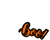Orange And Black Halloween Sticker