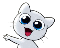 CreuCat hello kawaii hi good morning Sticker