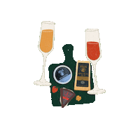 cellocheese cheers cheese toast cello Sticker