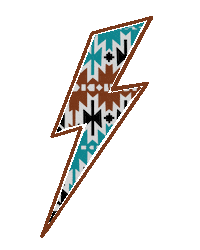 Lightning Bolt Boho Sticker by Courtney Smith Silver Co