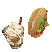 Coffee Smoothie Sticker by Cong Caphe