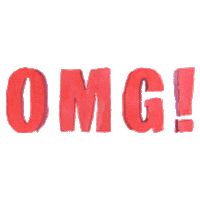 Oh My God Omg Sticker by leeamerica