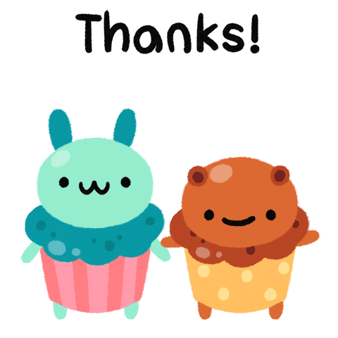 Thanks Thank You Sticker by pikaole