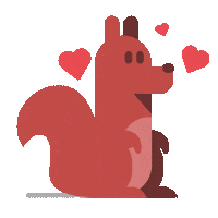 Squirrel Love Sticker by gutefrage.net