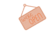 Open Sign Sticker by Protea Zero Waste