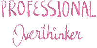 Text Overthinking Sticker