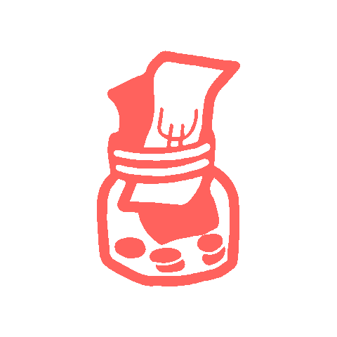 rollingsafespace money rosa donate donations Sticker