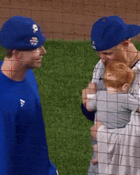 Chicago Cubs Hug GIF by TheDreamTeam 