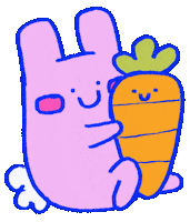 In Love Bunny Sticker by Katharine Kow