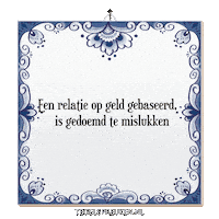 Spreuk Geld Sticker by Tegelspreuken.nl