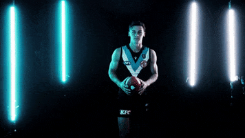 Australian Rules Football Spin GIF by Port Adelaide FC