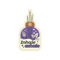 Inhale Exhale Yoga Sticker by BE
