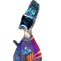 Snacking Movie Theater Sticker by Disney Pixar