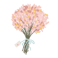 Flower Love Sticker by Prosa de Cora