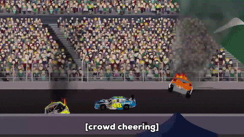nascar driving GIF by South Park 
