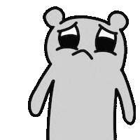 Sad Bear Sticker