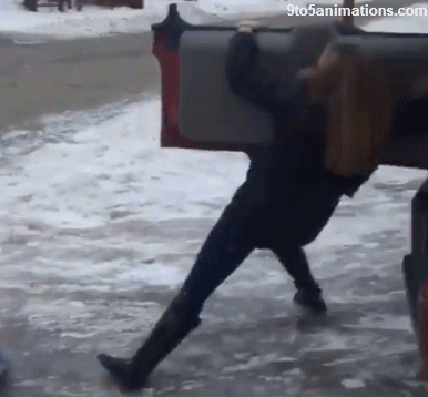 snow fail GIF