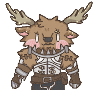 Hunter Deer Sticker by Fluffy the Thunder God 雷神阿毛