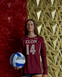 Elon Volleyball GIF by Elon Phoenix