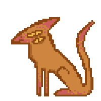 corvinanim cat dog pixelart enough Sticker