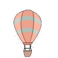 Hot Air Balloon Travel Sticker by Flying the Nest