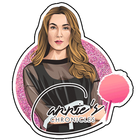 Girl Woman Sticker by Carrie Berkk | Carrie's Chronicles