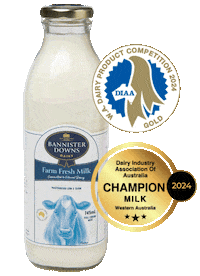 Fresh Milk Gold Sticker by Bannister Downs Dairy