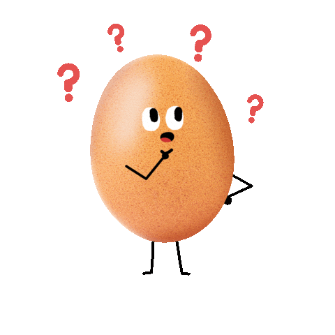 Confused Mood Sticker by World Record Egg