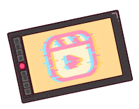 Pink New Post Sticker