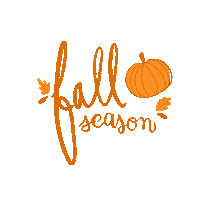 ritabydesign fall orange lettering autumn Sticker