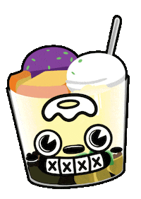 halo halo ube Sticker