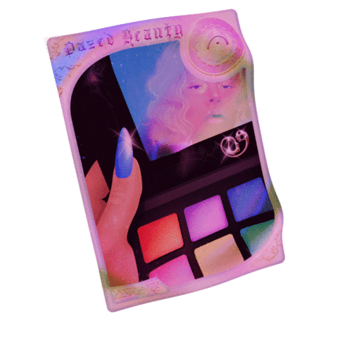 GabrielleRosenstein pastel cyber zodiac tarot Sticker