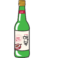HappySoju happy fun drink soju Sticker