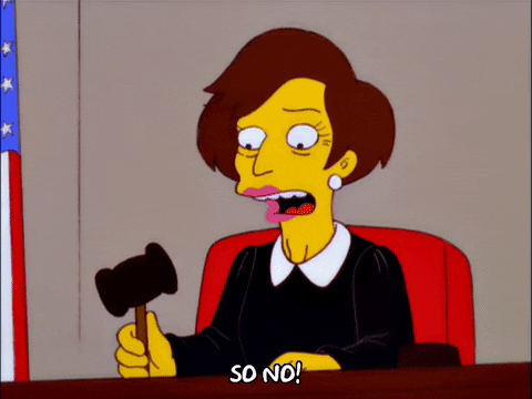 Episode 2 Judge Constance Harm GIF by The Simpsons