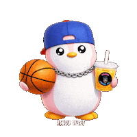 Balling March Madness Sticker by Pengu Juice Co.
